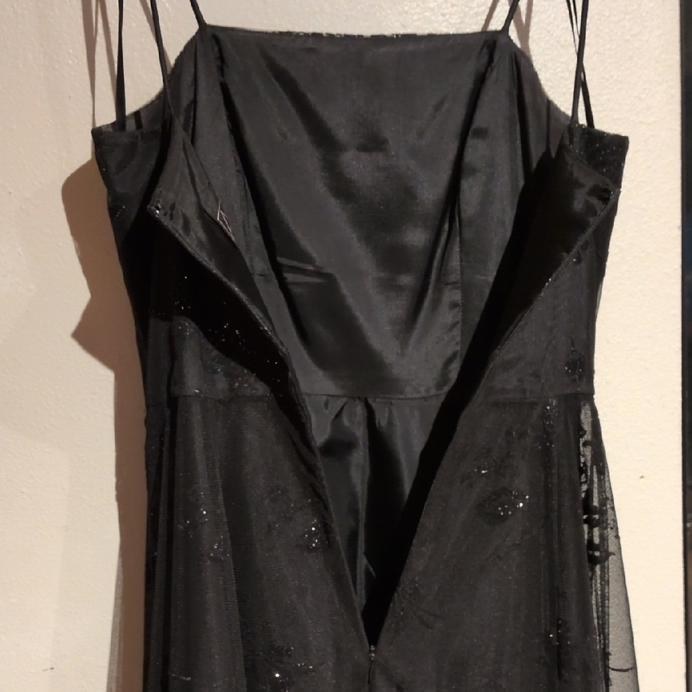Alex Evenings Black Floral Midi Dress 4P - Picture 9 of 10